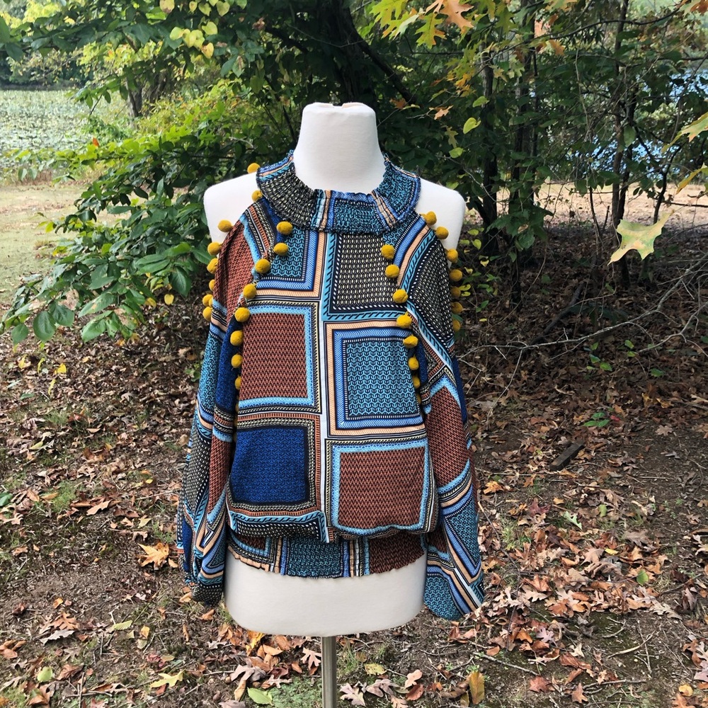 Stylish Patchwork Women's Blouse - image 1